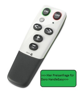 Doro HandleEasy 321rc Universal Infrared Remote Control - White Grey
